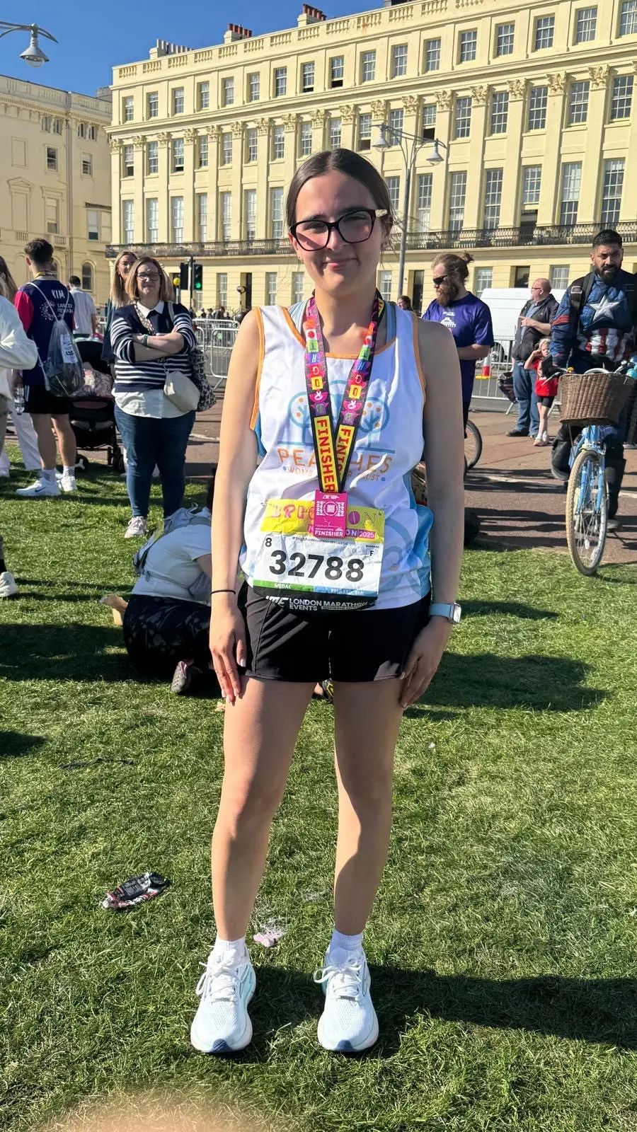 a marathon runner for peaches